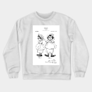 Raggedy Ann Doll Patent. Real Annabelle haunted or possessed doll - B Crewneck Sweatshirt